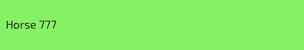 Horse 777